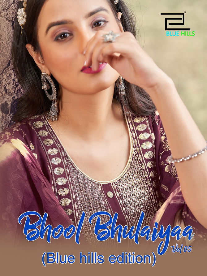 Blue Hills Bhool Bhulaiyaa 5 Fancy Festive Wear Wholesale Readymade Suits